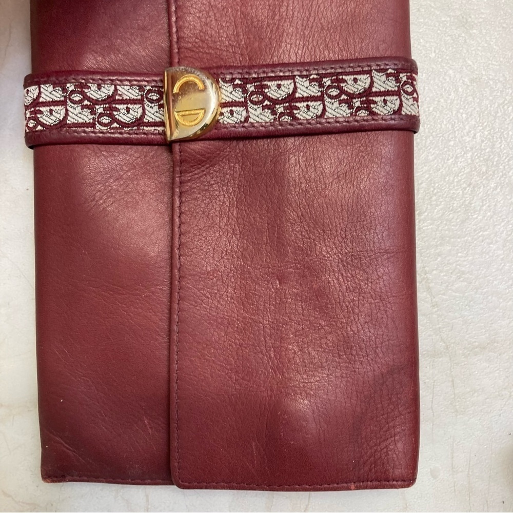 Dior vintage burgandy leather wallet - Picture 13 of 14
